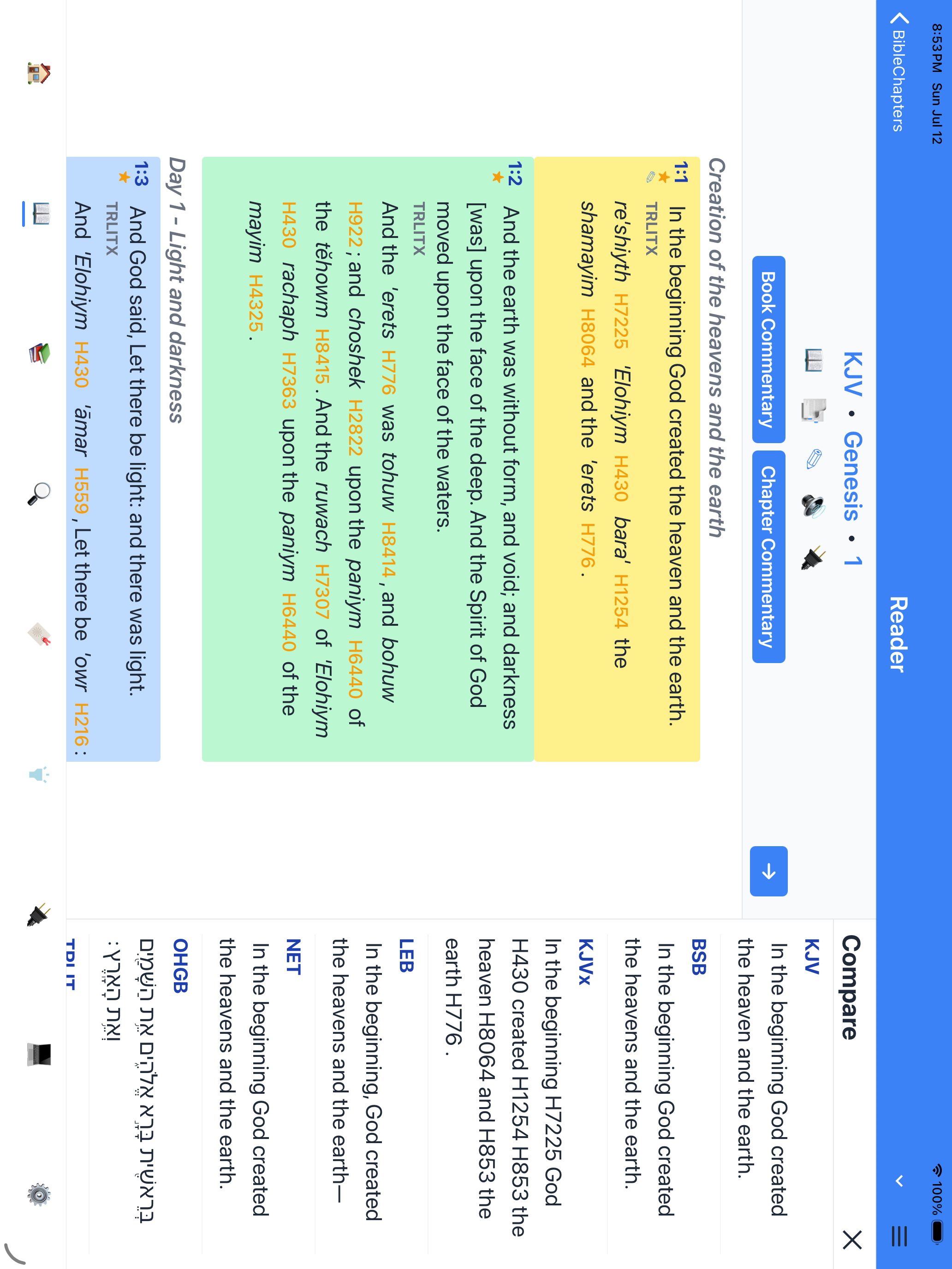 Study compare on iPad
