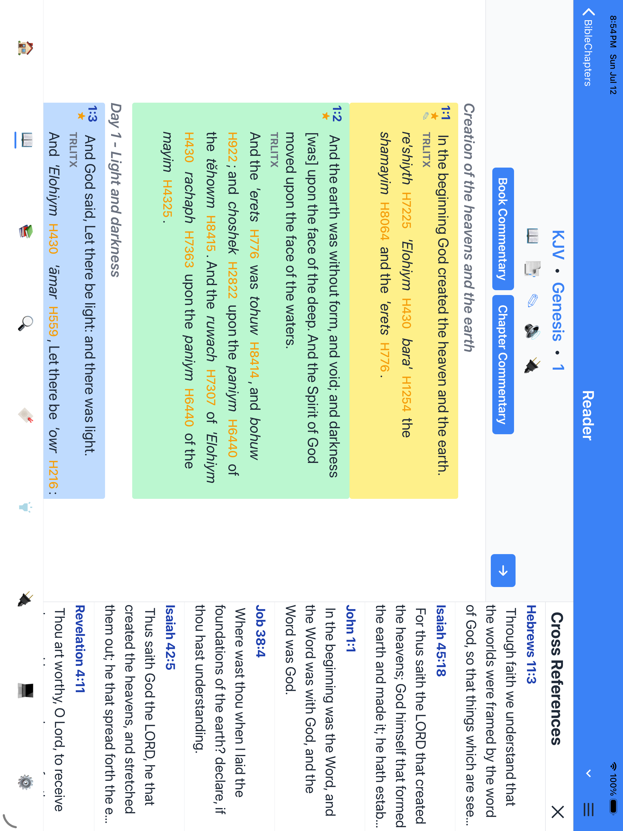 Cross reference on iPad